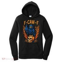 F-Caw-F Funny Crow Skeleton Skull Meme Women's Hoodie thumb 0