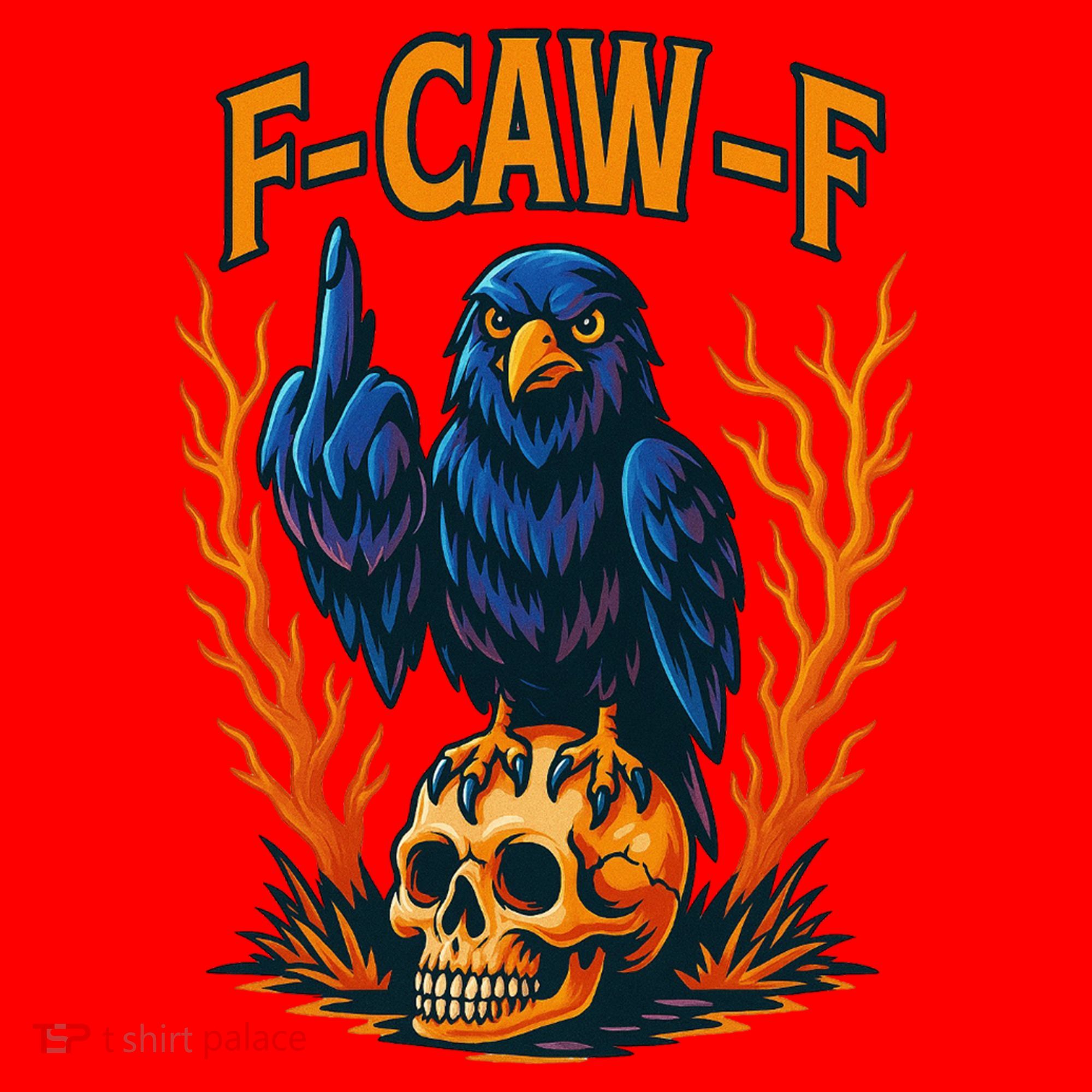 F-Caw-F Funny Crow Skeleton Skull Meme Santa Hat