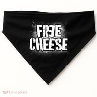 Funny Free Cheese USA-Made Doggie Bandana thumb 0