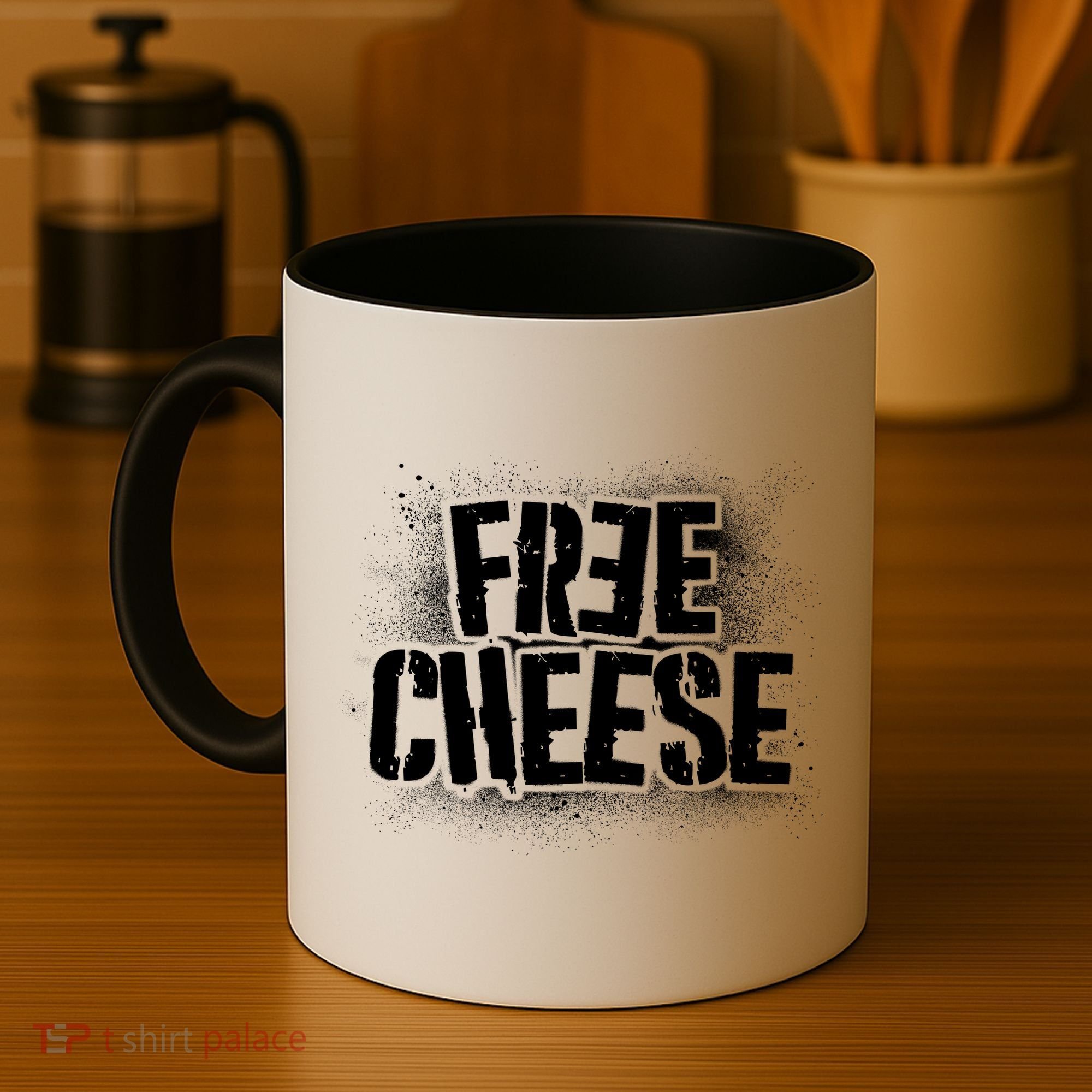 Funny Free Cheese Coffee Mug