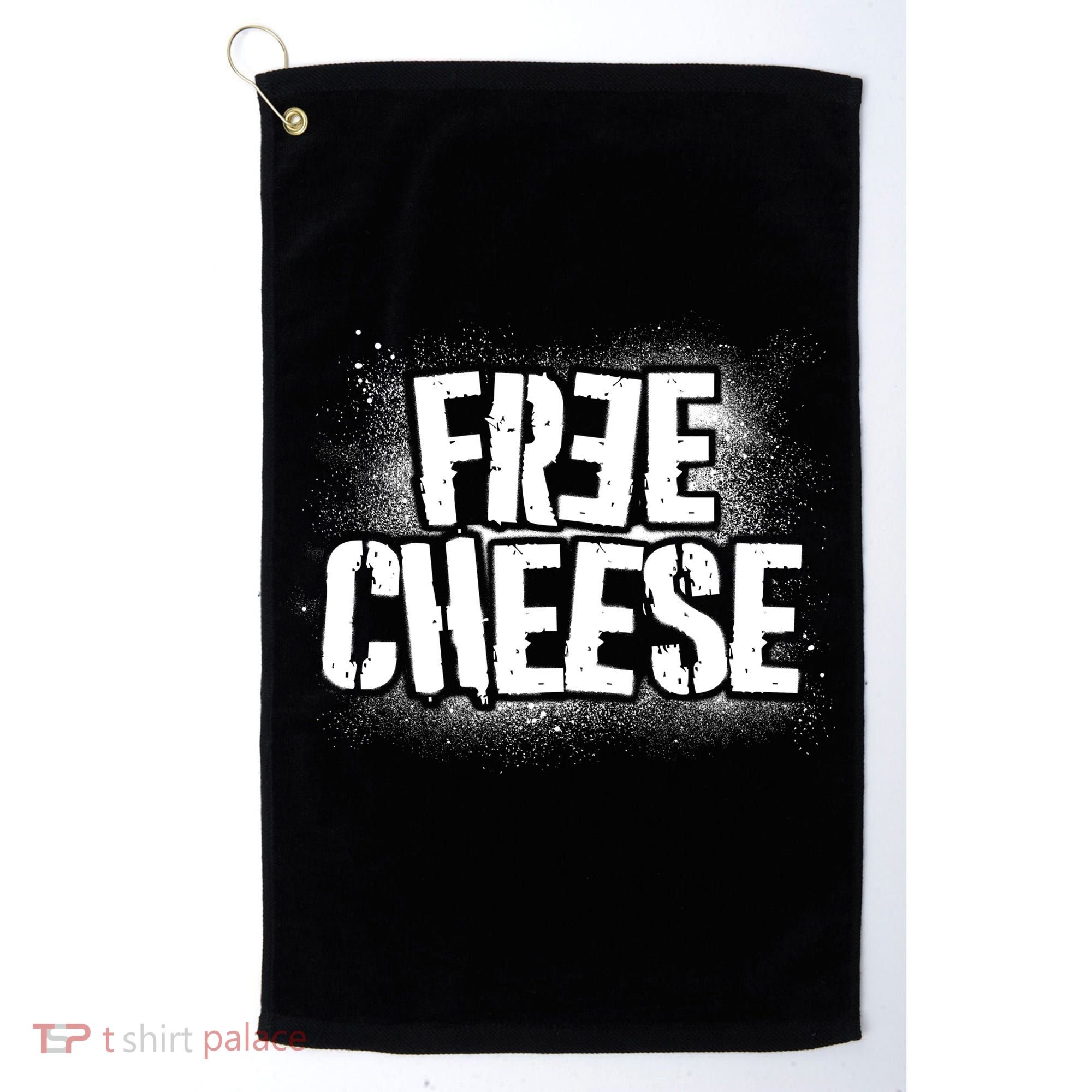 Funny Free Cheese Golf Towel