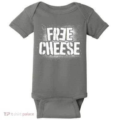 Funny Free Cheese Baby Bodysuit