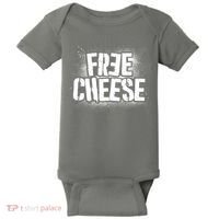Funny Free Cheese Baby Bodysuit thumb 0