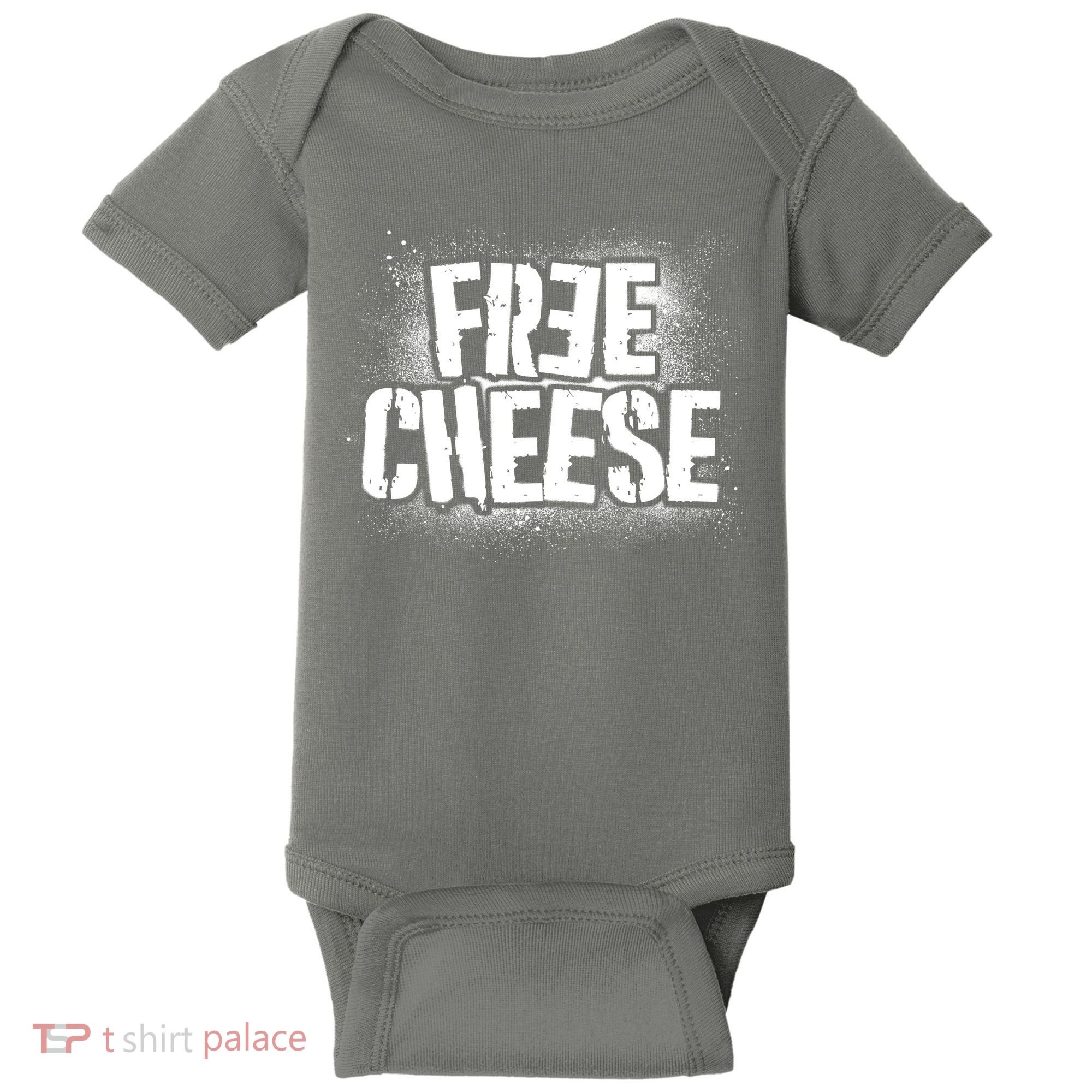 Funny Free Cheese Baby Bodysuit