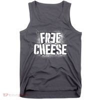 Funny Free Cheese Tank Top thumb 0