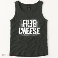 Funny Free Cheese Tank Top thumb 2