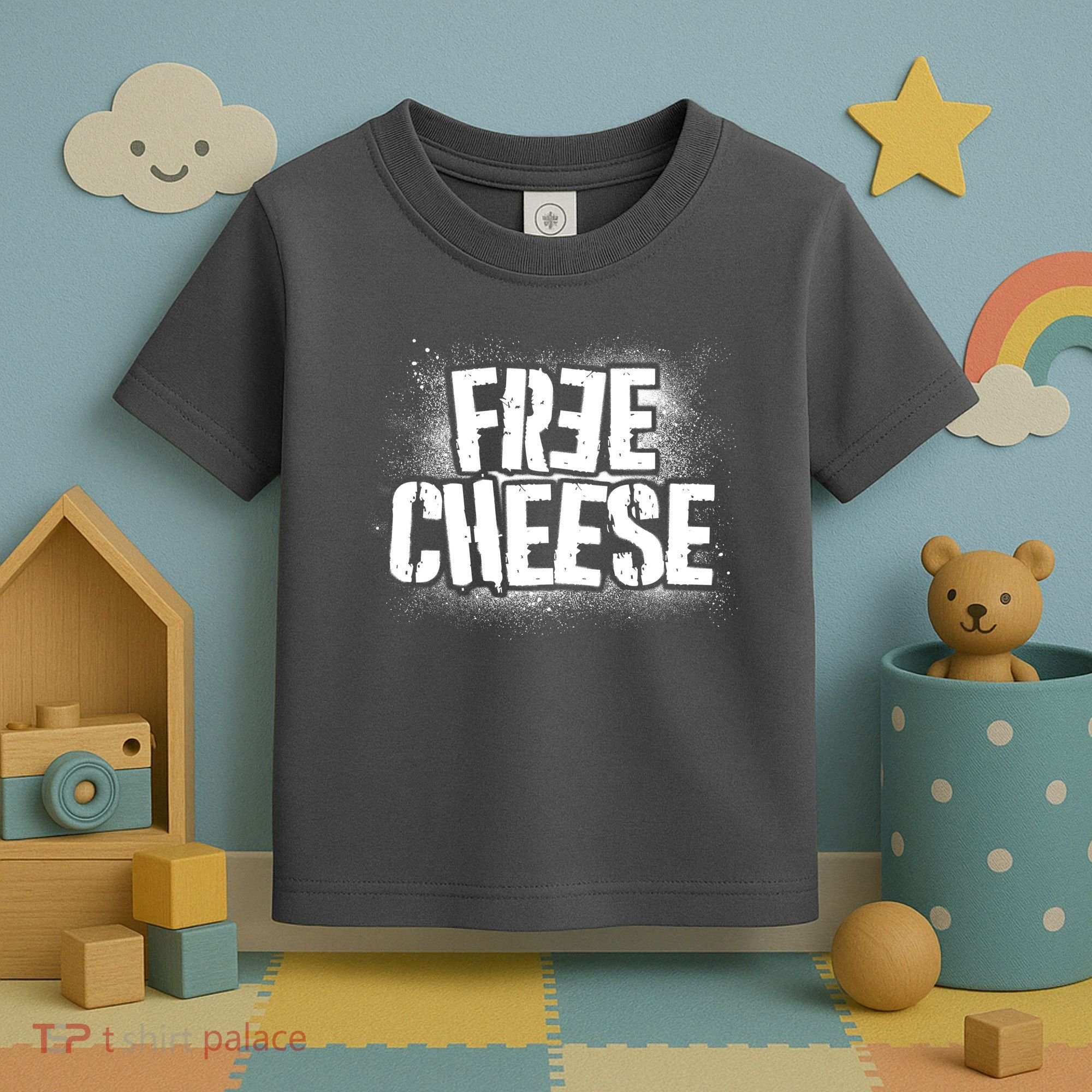 Funny Free Cheese Toddler T-Shirt