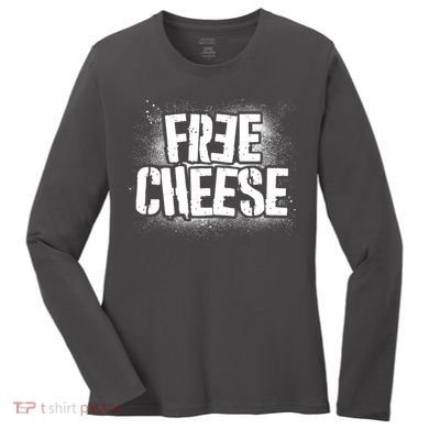 Funny Free Cheese Women's Long Sleeve Shirt