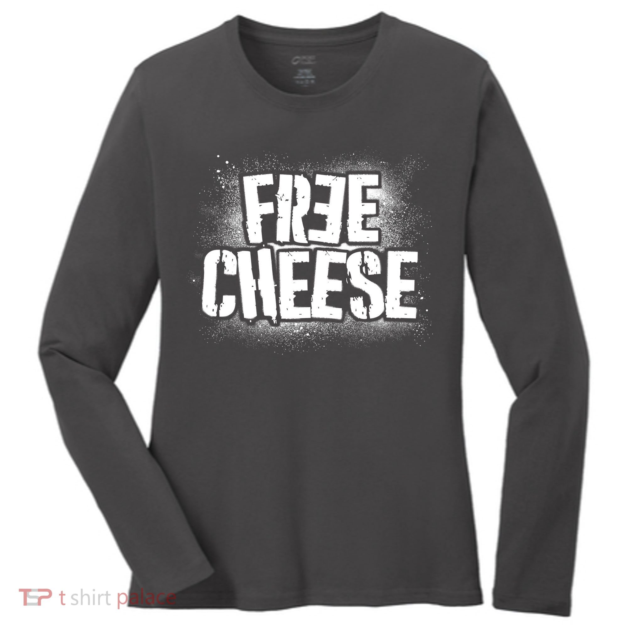Funny Free Cheese Women's Long Sleeve Shirt