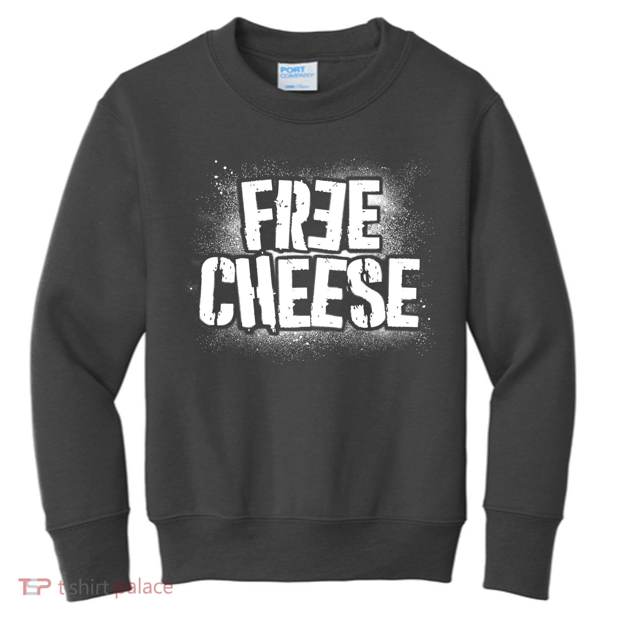 Funny Free Cheese Kids Sweatshirt