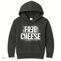 Funny Free Cheese Kids Hoodie thumb 0