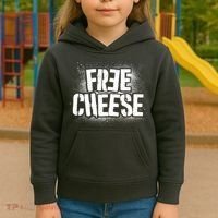 Funny Free Cheese Kids Hoodie thumb 3