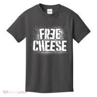 Funny Free Cheese Kids T-Shirt thumb 0