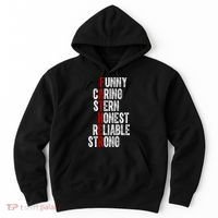 Fathers Funny Caring Stern Honest Reliable Strong Hoodie thumb 0