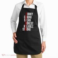 Fathers Funny Caring Stern Honest Reliable Strong Apron thumb 2