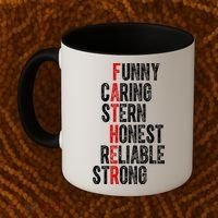 Fathers Funny Caring Stern Honest Reliable Strong Coffee Mug thumb 2