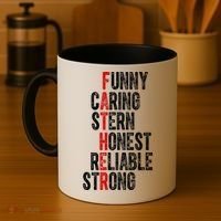 Fathers Funny Caring Stern Honest Reliable Strong Coffee Mug thumb 4