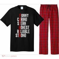 Fathers Funny Caring Stern Honest Reliable Strong Pajama Set thumb 0