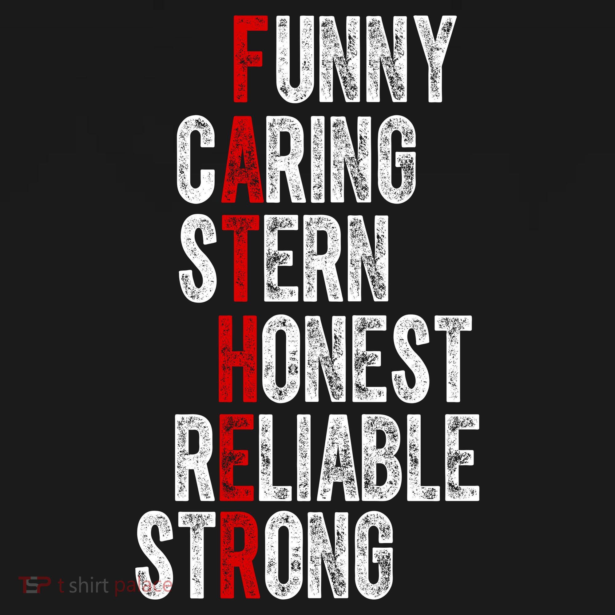 Fathers Funny Caring Stern Honest Reliable Strong Polo