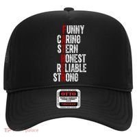 Fathers Funny Caring Stern Honest Reliable Strong Hat thumb 0