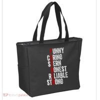 Fathers Funny Caring Stern Honest Reliable Strong Tote Bag thumb 2