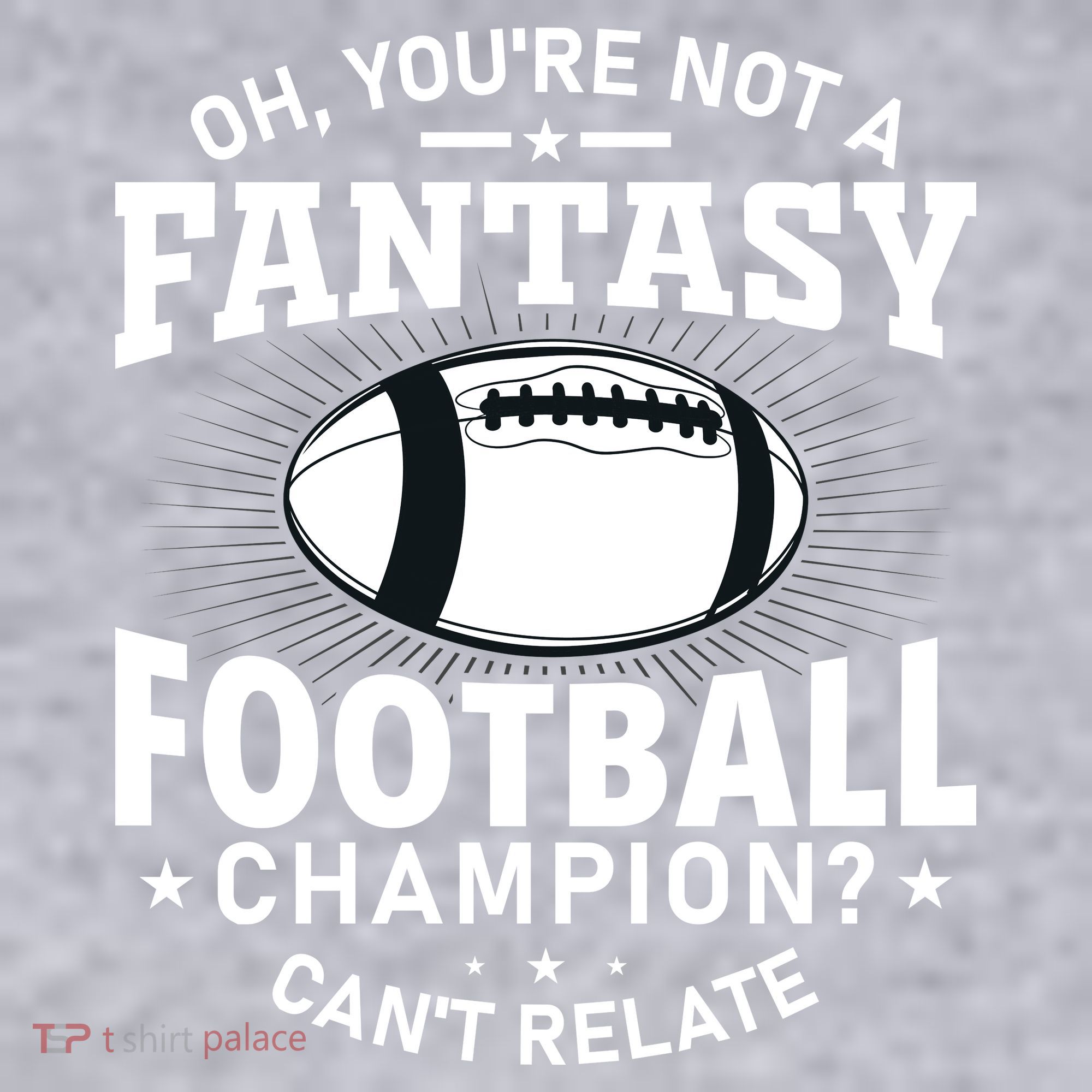 Fantasy Football Champion Slogan Women's Racerback Cropped Tank