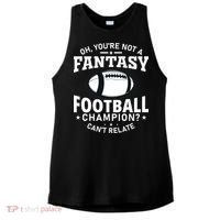 Fantasy Football Champion Slogan Ladies PosiCharge Tri-Blend Wicking Tank thumb 0