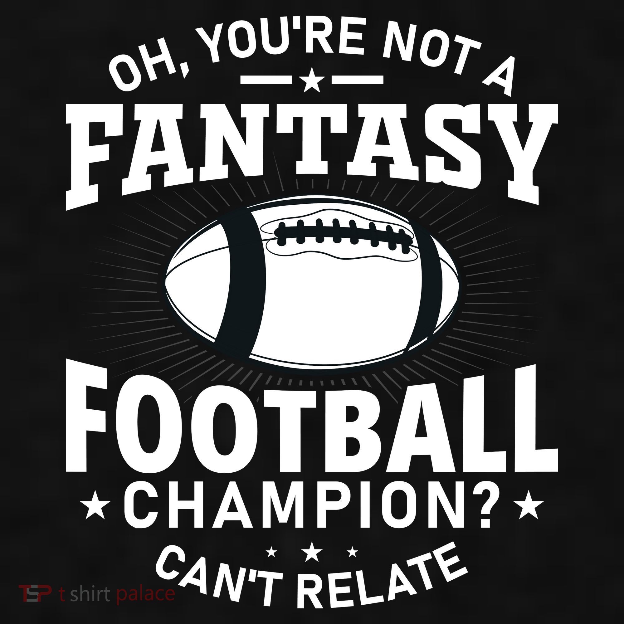 Fantasy Football Champion Slogan Ladies PosiCharge Tri-Blend Wicking Tank