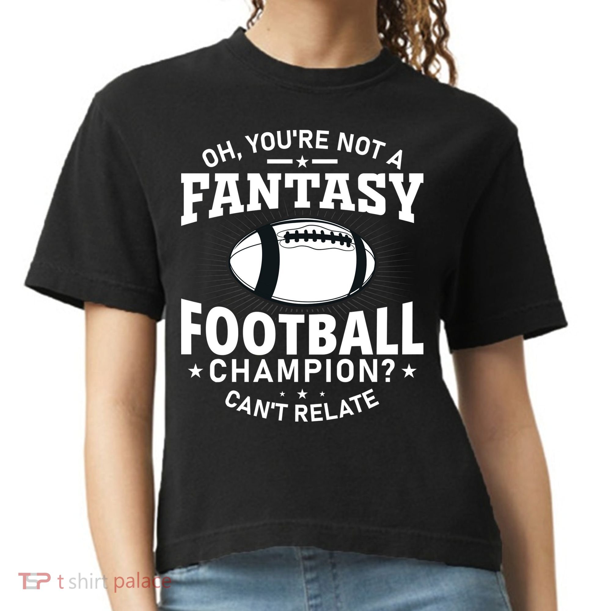 Fantasy Football Champion Slogan Comfort Colors Boxy T-Shirt