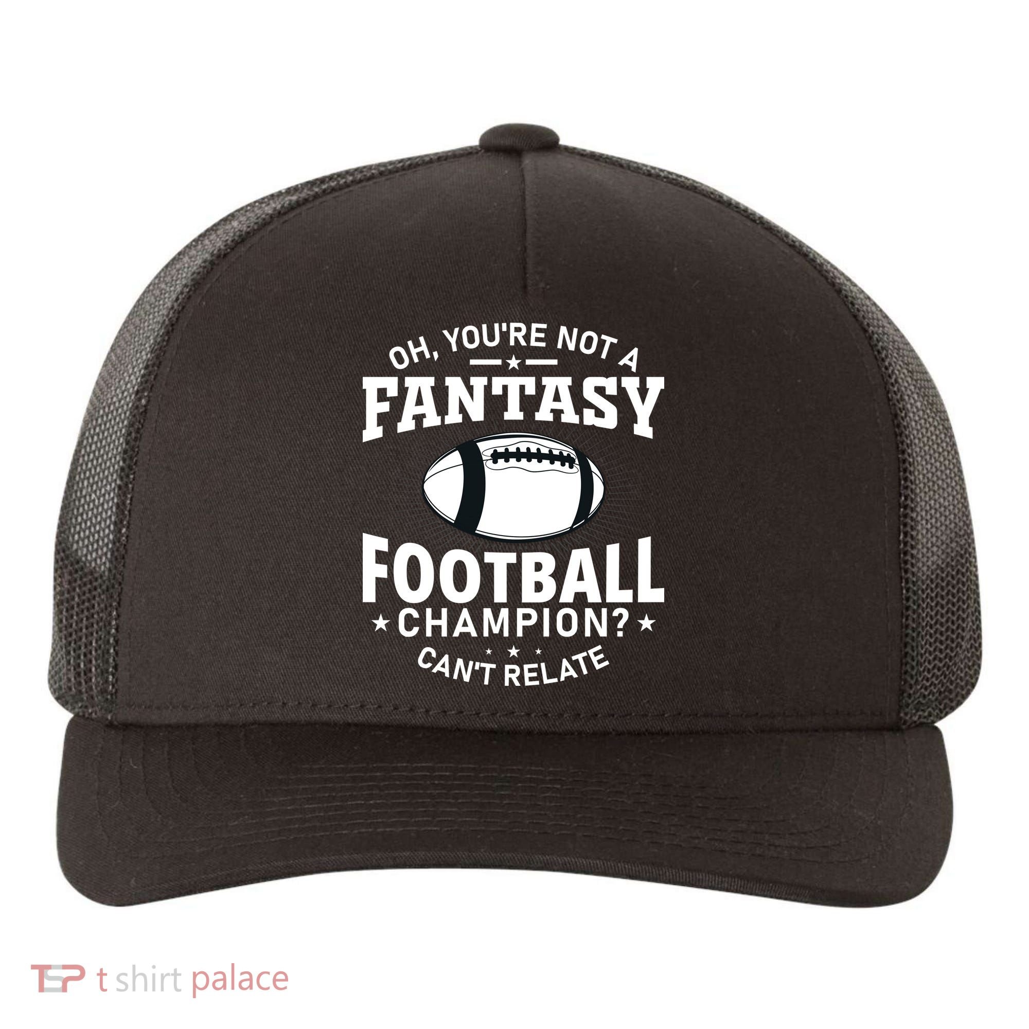 Fantasy Football Champion Slogan Yupoong Adult 5-Panel Trucker Hat