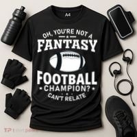 Fantasy Football Champion Slogan Cooling Performance Crew T-Shirt thumb 3