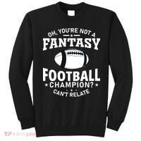 Fantasy Football Champion Slogan Sweatshirt thumb 0