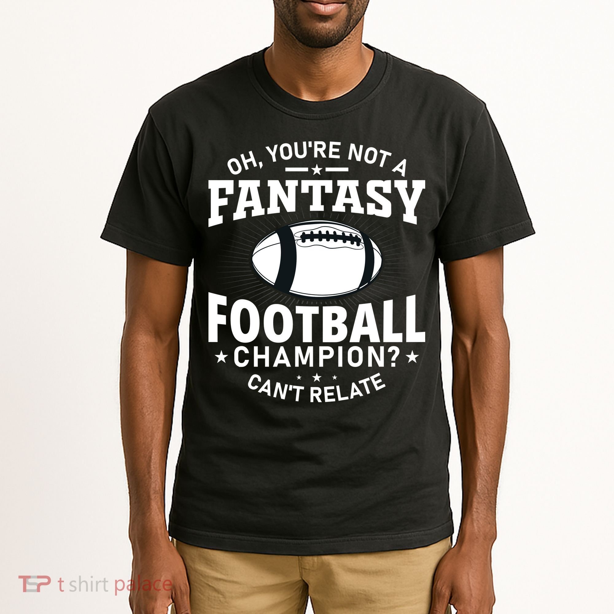 Fantasy Football Champion Slogan Tall T-Shirt