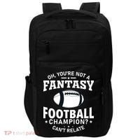 Fantasy Football Champion Slogan Impact Tech Backpack thumb 0