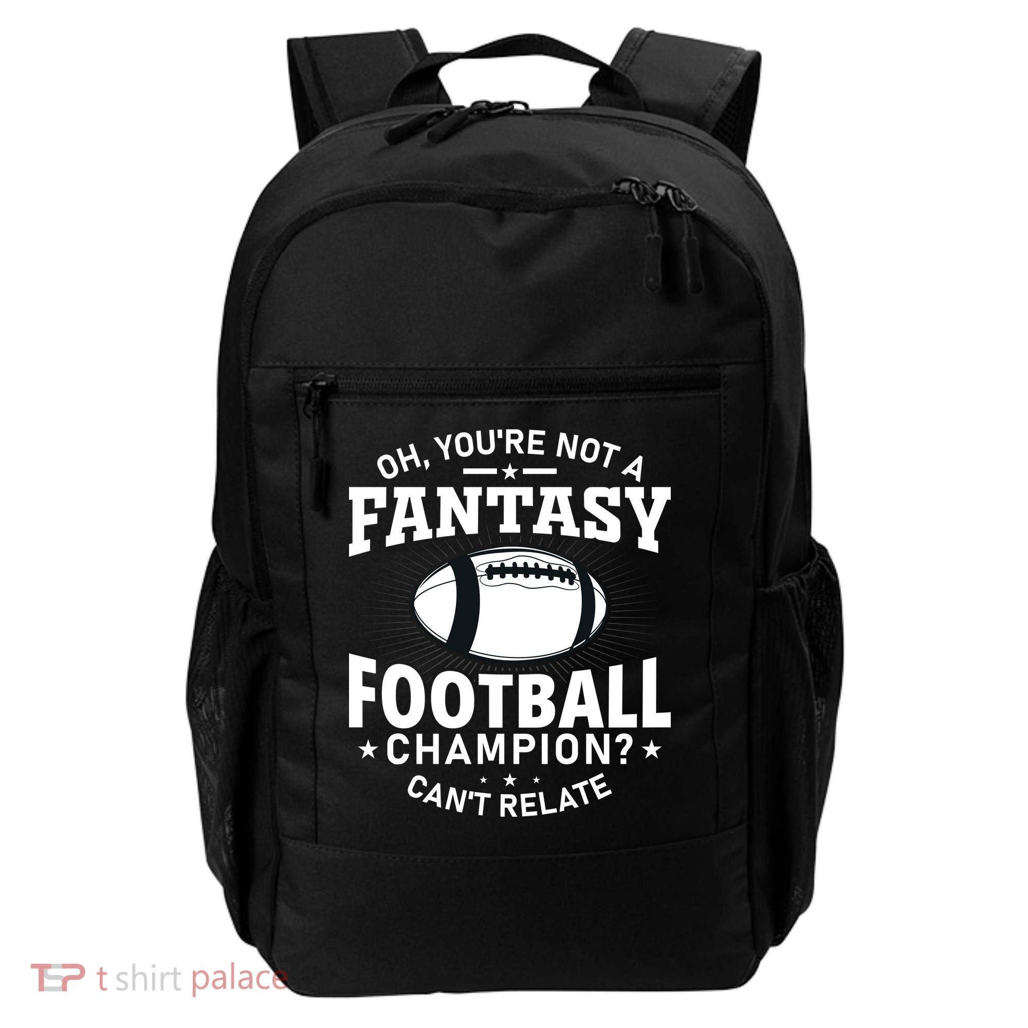 Fantasy Football Champion Slogan Backpack
