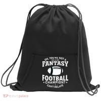 Fantasy Football Champion Slogan Sweatshirt Cinch Pack Bag thumb 0
