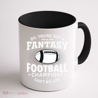 Fantasy Football Champion Slogan Coffee Mug thumb 1