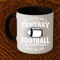 Fantasy Football Champion Slogan Coffee Mug thumb 2