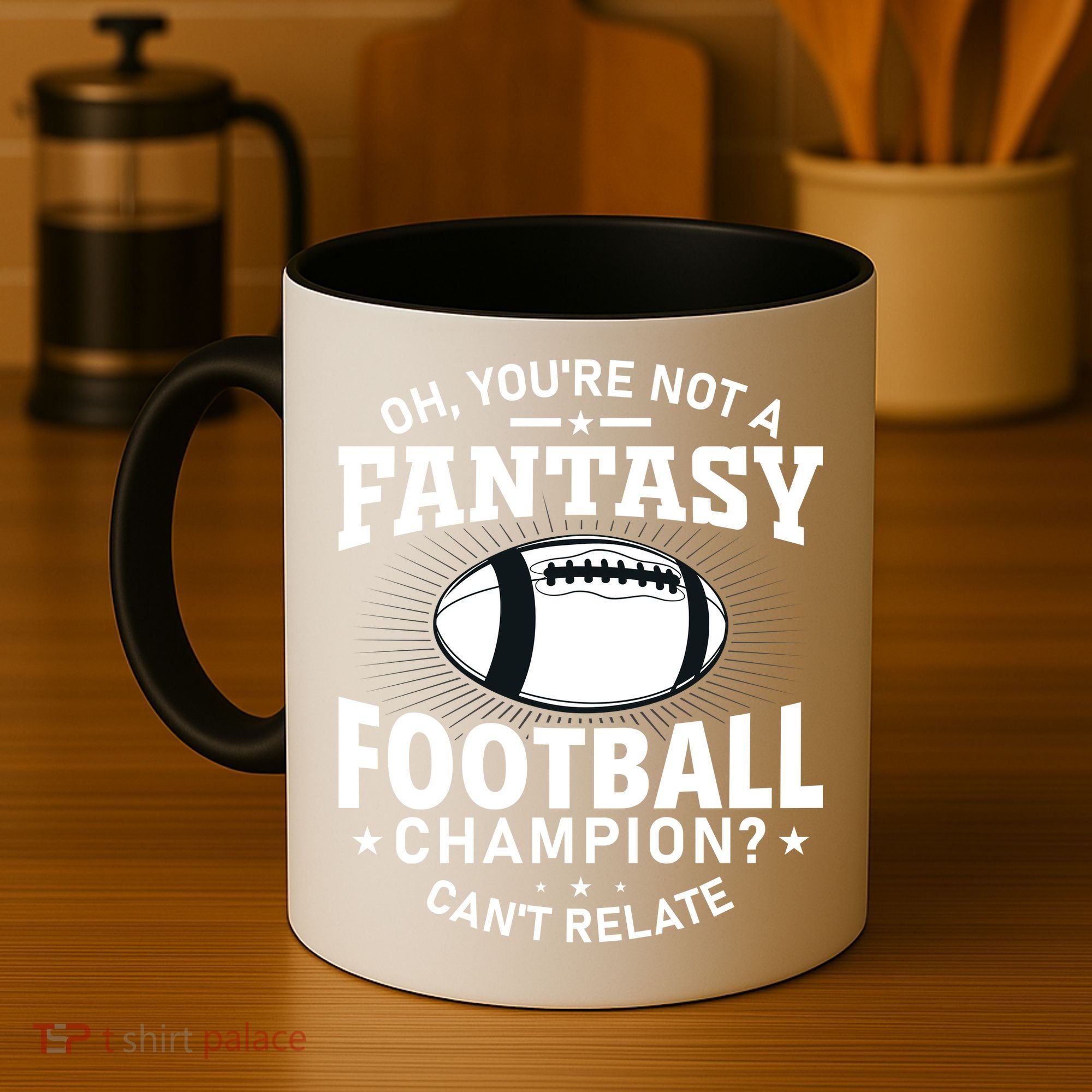 Fantasy Football Champion Slogan Coffee Mug