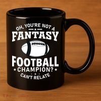 Fantasy Football Champion Slogan 11oz C Handle Ceramic Mug thumb 3
