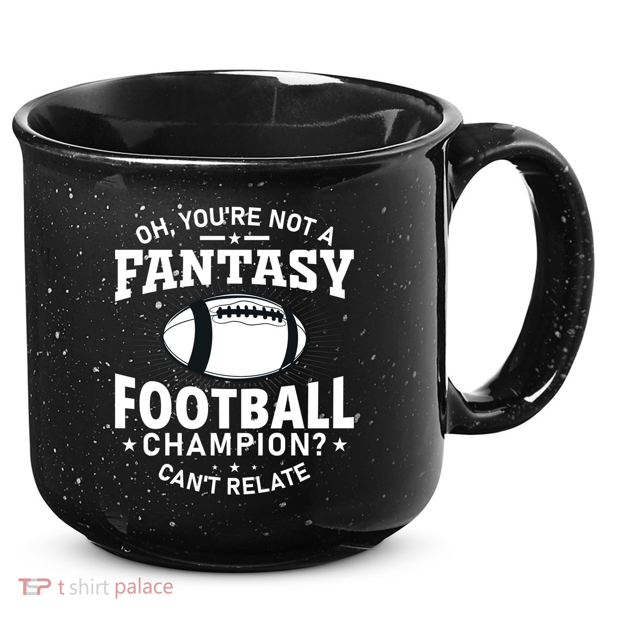 Fantasy Football Champion Slogan 15oz Campfire Ceramic Mug