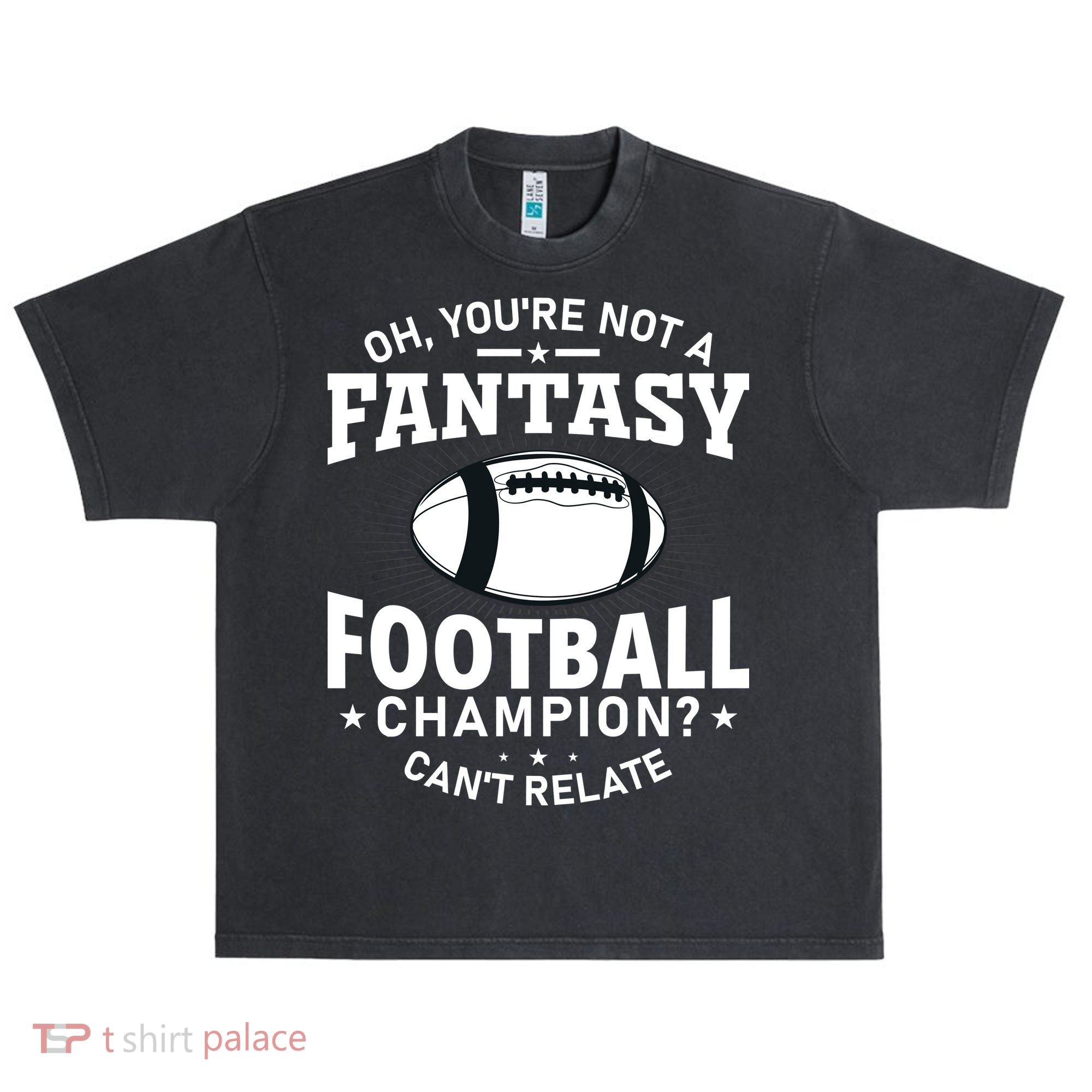 Fantasy Football Champion Slogan Urban Oversized Heavyweight T-Shirt