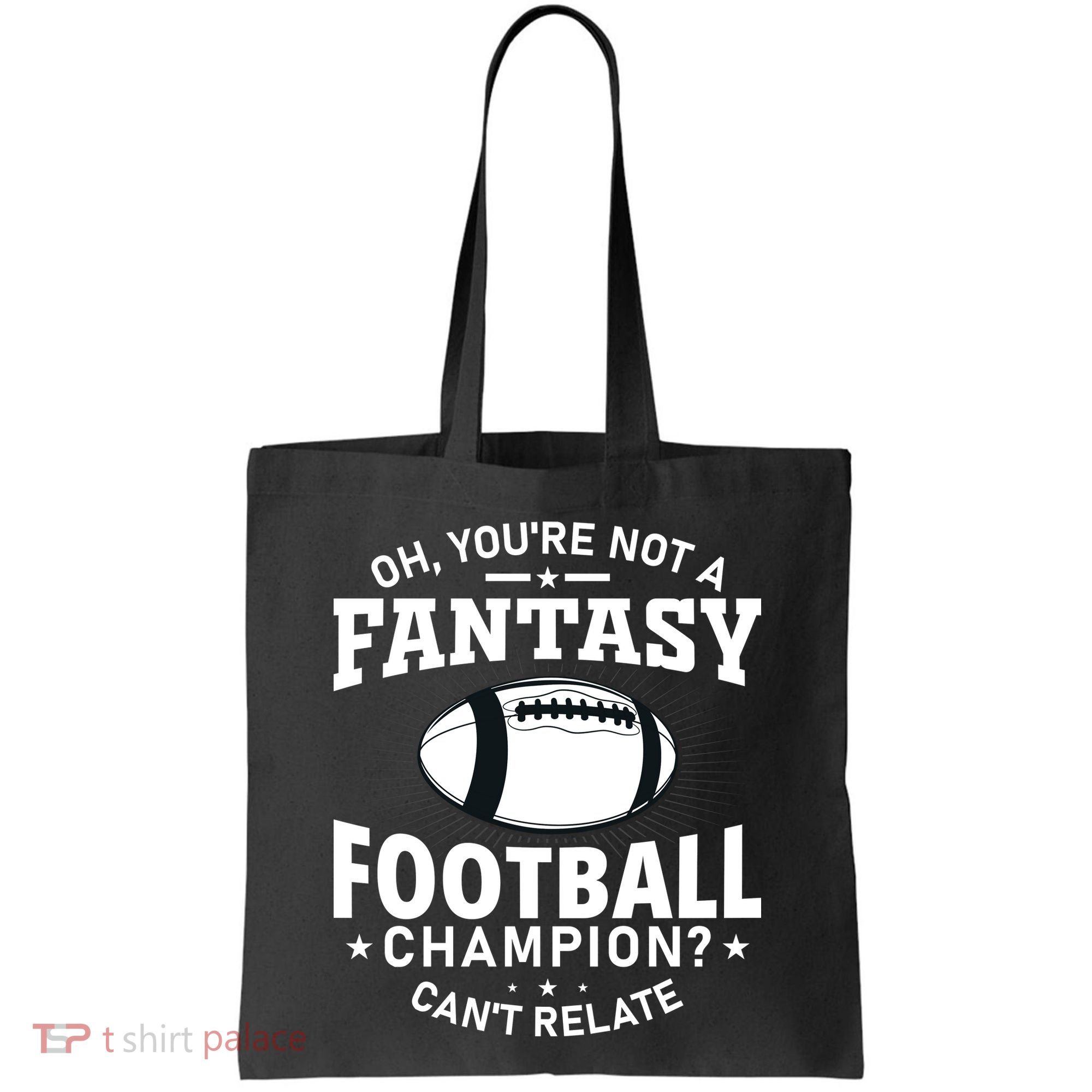 Fantasy Football Champion Slogan Tote Bag