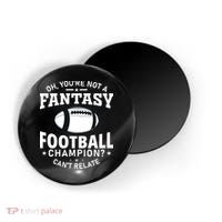 Fantasy Football Champion Slogan Magnet thumb 0