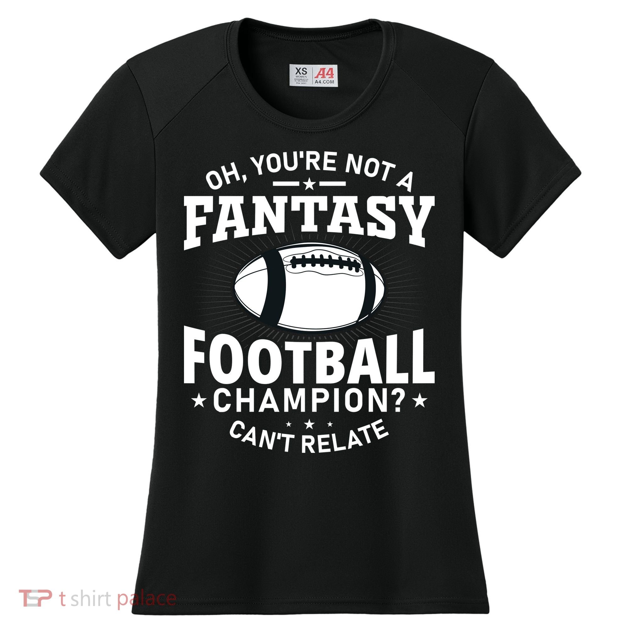 Fantasy Football Champion Slogan Women's Cooling Performance Crew T-Shirt