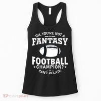 Fantasy Football Champion Slogan Women's Tank Top thumb 0