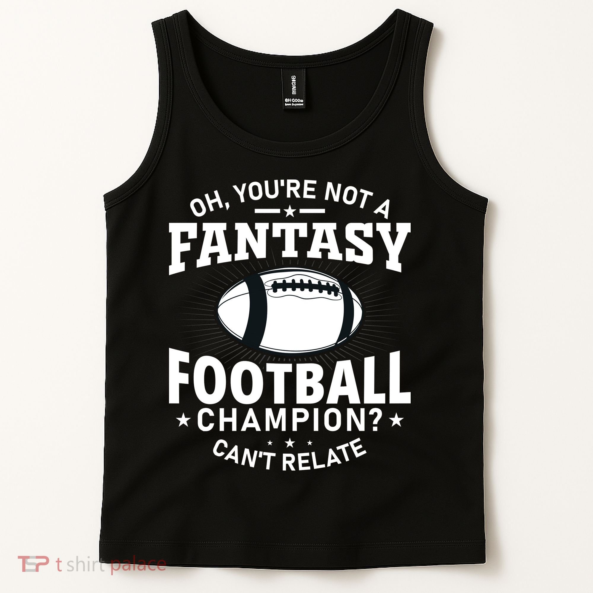 Fantasy Football Champion Slogan Tank Top
