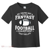 Fantasy Football Champion Slogan Toddler T-Shirt thumb 0