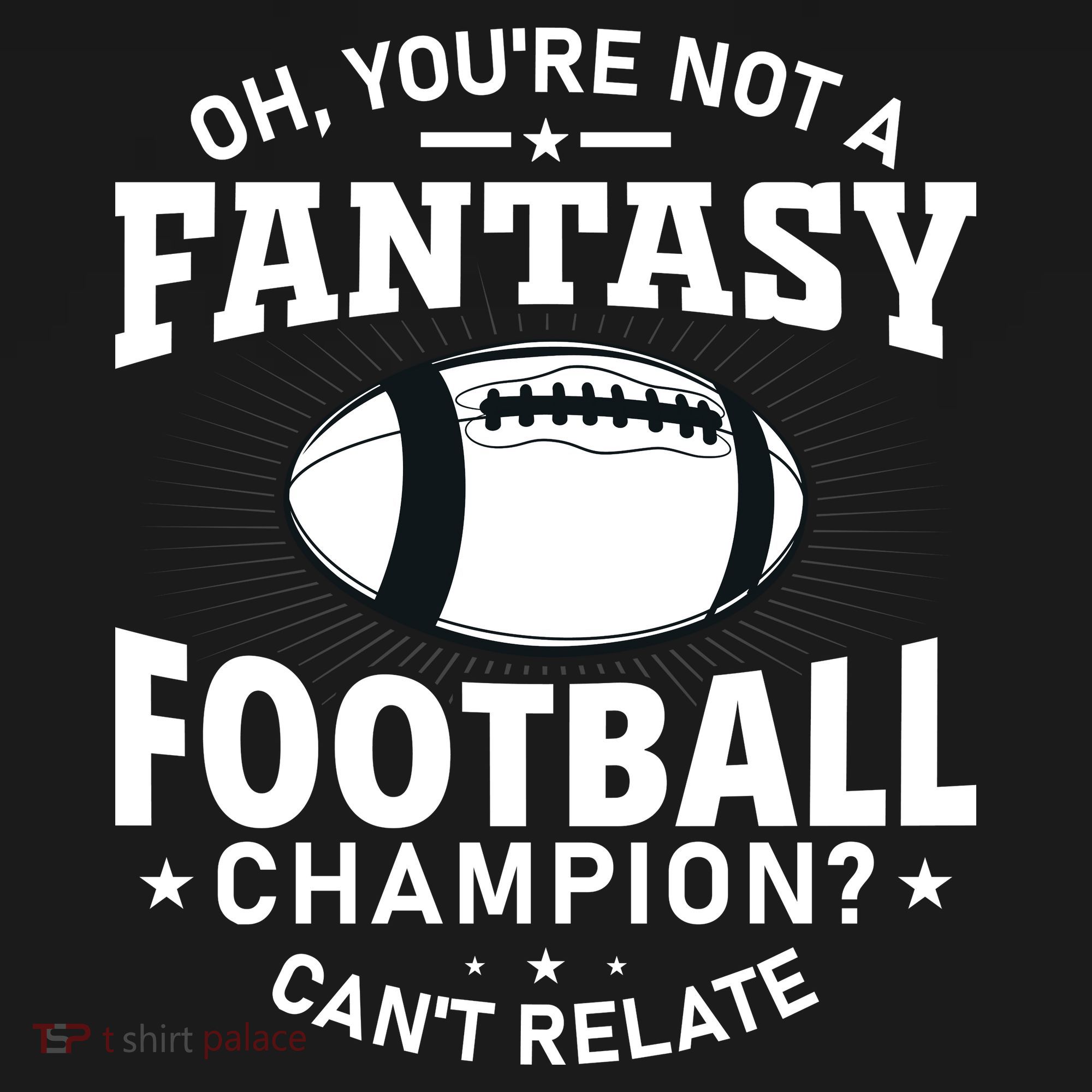 Fantasy Football Champion Slogan Women's Crop Top Tee