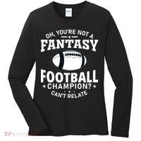 Fantasy Football Champion Slogan Women's Long Sleeve Shirt thumb 0